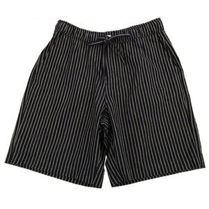 WAX LONDON Navy Stripe KURT Cotton Linen Drawstring Shorts 30 NWT